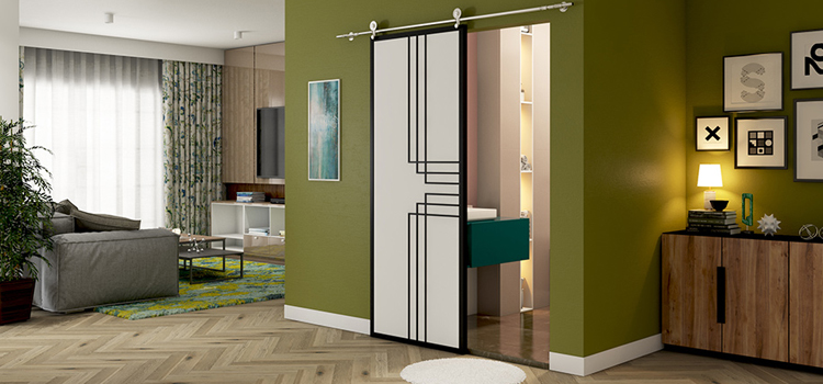 sliding bathroom door installation in Niagara-on-the-Lake